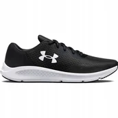 Buty sportowe męskie - Męskie buty do biegania Under Armour Ua Charged Pursuit 3 czarne - miniaturka - grafika 1