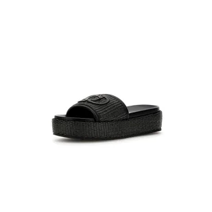 Damskie Klapki GUESS LONNEY FLJLNYFAB19-BLACK – Czarny - Klapki i japonki damskie - miniaturka - grafika 1
