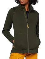 Bluzy damskie - FJALLRAVEN Damska bluza polarowa z suwakiem w kształcie litery U, zielona, S - miniaturka - grafika 1