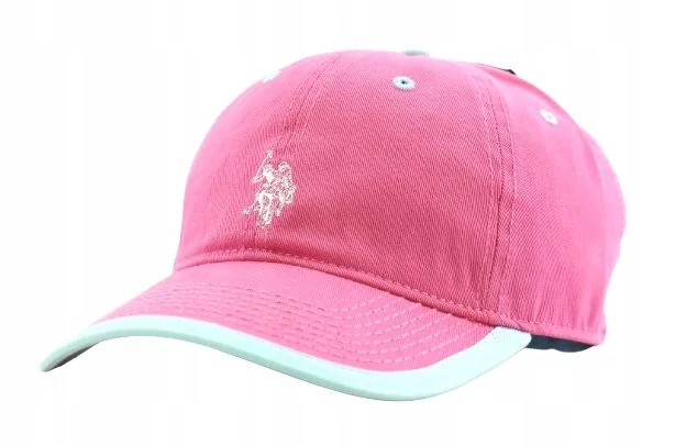 Czapka z daszkiem damska młodzieżowa U.S. Polo Assn. 54-59cm Haft Róż Lato