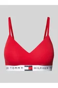 Biustonosze - Biustonosz typu bralette z elastycznym pasem z logo model TH Heritage - Tommy Hilfiger - miniaturka - grafika 1