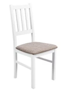 Drewniane Krzesło do Kuchni Białe - Krzesła - miniaturka - grafika 1
