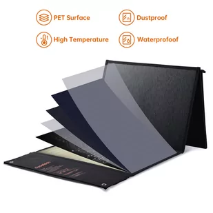 Choetech ładowarka solarna składana 120W 1 x USB Typ C / 1 x USB Typ A (SC008 NOWY) - Ładowarki do telefonów - miniaturka - grafika 2