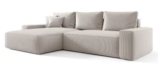 Kremowy narożnik rozkładany z pojemnikiem F2-E62 - Narożniki Kremowy narożnik rozkładany z pojemnikiem F2-E62 - Narożniki - miniaturka - grafika 1