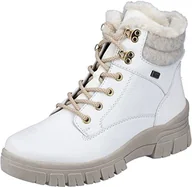 Kozaki damskie - Remonte Damskie kozaki śniegowe D0E71, białe/piaskowe/offwhite/bianco / 80, 40 EU - miniaturka - grafika 1