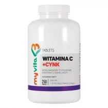 MyVita Witamina C + Cynk 250 tab - Witaminy i minerały - miniaturka - grafika 1
