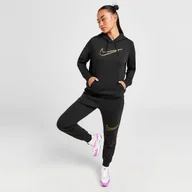 Spodnie sportowe damskie - NIKE SPODNIE W NSW CLUB FLC SHINE MR PANT - Nike - miniaturka - grafika 1