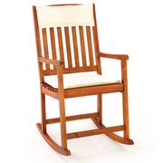 Fotele i krzesła ogrodowe - Krzesło bujane Drewno akacjowe 107x54x76cm - miniaturka - grafika 1
