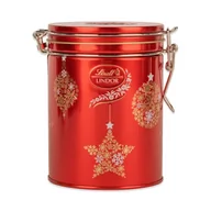 Inne słodycze - Lindt LINDOR Czerwona Świąteczna Puszka Praliny 150g - miniaturka - grafika 1
