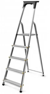 Braket Drabina Aluminiowa Wolnostojąca Easy 145Cm 3 Stopnie+Podest BR-00-1213 5904680004103 - Drabiny - miniaturka - grafika 1