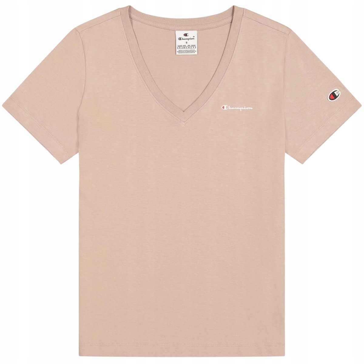 Koszulka damska Champion beżowa 117536 MS079 S