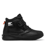 Sneakersy damskie - Sneakersy Sorel OUT N ABOUT™ IV Splashy Women's Waterproof Boot 2113211 Czarny - miniaturka - grafika 1