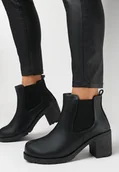 Botki damskie - Czarne Botki Rennie - miniaturka - grafika 1