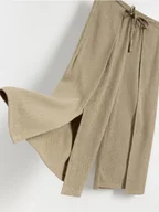 Spodnie i spodenki dla dziewczynek - Reserved - Kuloty z zakładkami - ciemnozielony - miniaturka - grafika 1