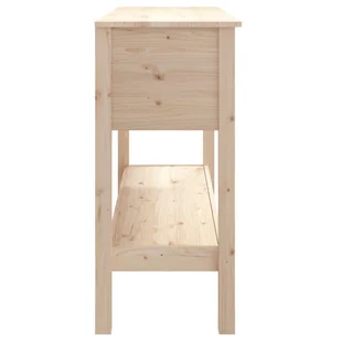 Lumarko Stolik konsolowy, 100x35x75 cm, lite drewno sosnowe - Konsole i sekretarzyki - miniaturka - grafika 9