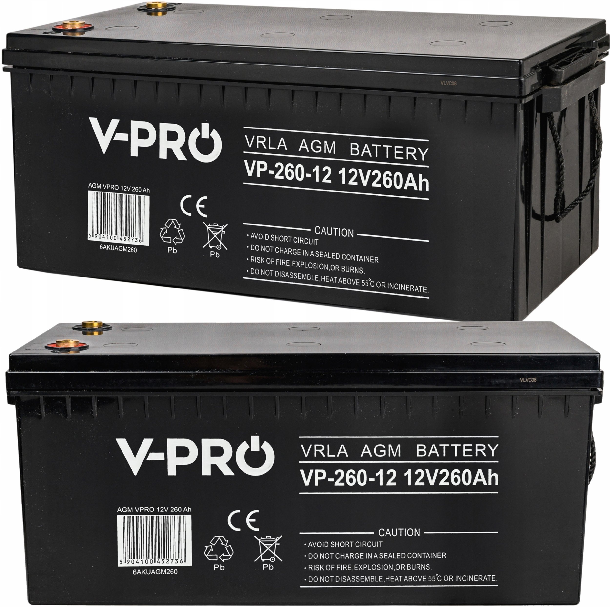 VOLT POLSKA Akumulator AGM VPRO 12V 260Ah 6AKUAGM260