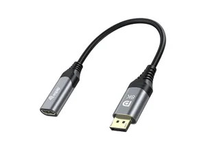 Equip 133446 adapter kablowy 0,15 m DisplayPort HDMI Czarny, Szary - Adaptery i przejściówki - miniaturka - grafika 1