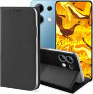 Etui i futerały do telefonów - ETUI Z KLAPKĄ DO XIAOMI REDMI NOTE 13 4G CZARNE MAGNETYCZNE ZAMYKANE KABURA - miniaturka - grafika 1