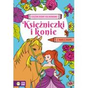 Książki edukacyjne - Księżniczki i konie. Księżniczkowe kolorowanki - miniaturka - grafika 1