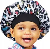 Czapki damskie - RED by Kiss oddychająca czapka do loków dla niemowlaków dzieci leopard - miniaturka - grafika 1