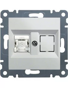 Hager Polo LUMINA2 Gniazdo komputerowe pojedyncze RJ45 kat. 6 FTP białe WL2170 WL2170 - Gniazdka elektryczne - miniaturka - grafika 1