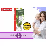 Przybory szkolne - Stabilo Ergonomiczny ołówek EASY Start + temperówka dla praworęcznych zielony - miniaturka - grafika 1