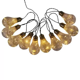 Näve Leuchten Näve świateł LED żarówka solarny łańcuch świetlny, tworzywo sztuczne, 1 W, czarna, 420 x 5 x 11 cm 5209531 - Żarówki LED - miniaturka - grafika 1
