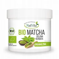 Herbata - Matcha BIO Herbata Zielona Proszek Antyoksydant Ceremonia 120g NatVita - miniaturka - grafika 1