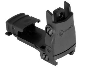 MFT - Celownik przeziernikowy Back Up Polymer Flip Up Rear Sight - Czarny - BUPSWR-BL - Amunicja i osprzęt ASG - miniaturka - grafika 2