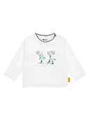 Kaftaniki dla niemowląt - Steiff Koszulka w kolorze białym - miniaturka - grafika 1