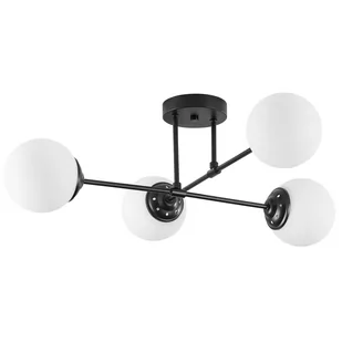 NOWOCZESNA LAMPA SUFITOWA WISZĄCA CZARNA FINO W4 - Lampy sufitowe - miniaturka - grafika 1