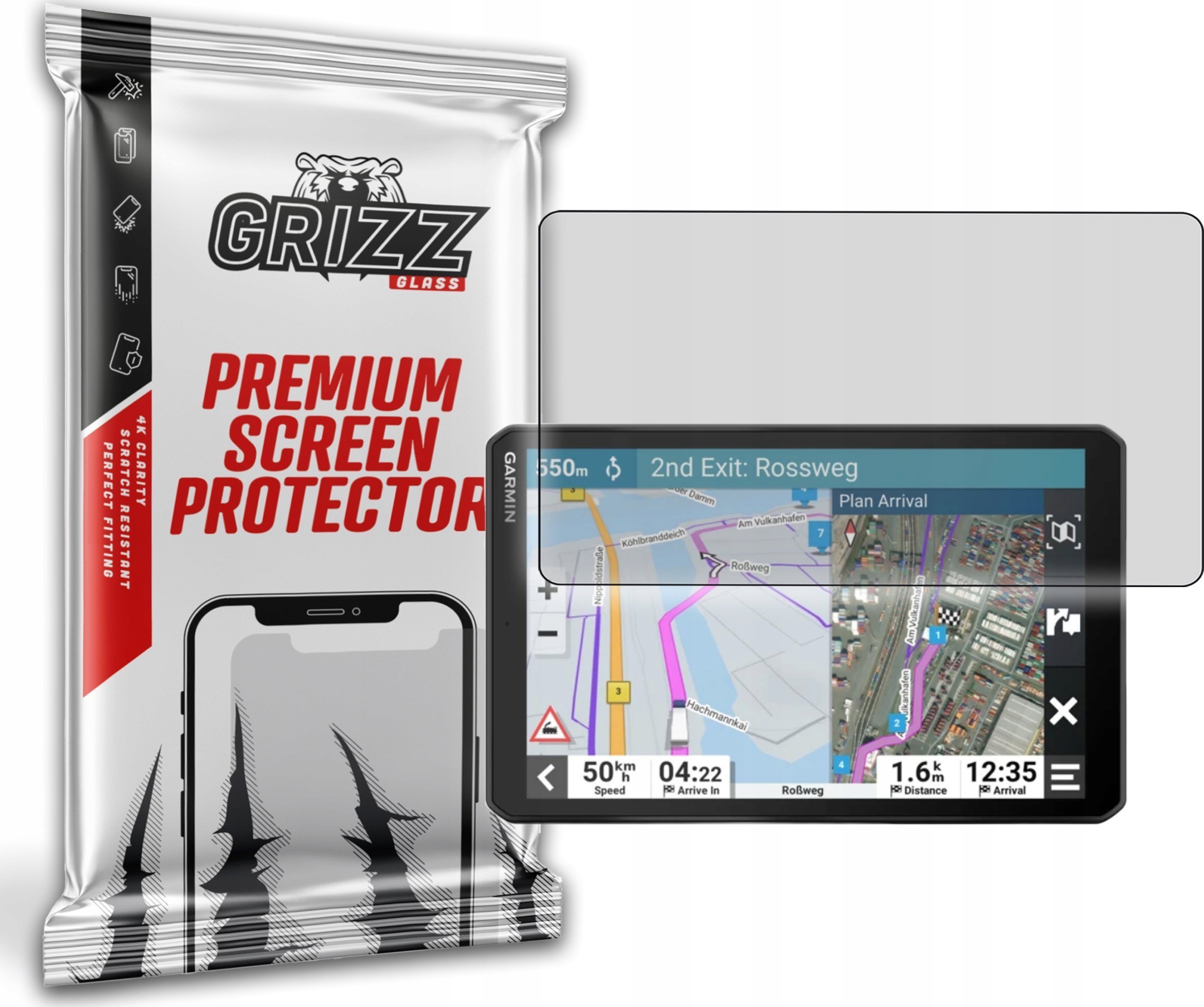 GrizzGlass Folia matowa PaperScreen do Garmin dezl LGV810