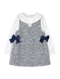 Mayoral Sukienka codzienna 4990 Szary Regular Fit - Sukienki i spódniczki dla dziewczynek - miniaturka - grafika 1