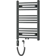 Grzejniki łazienkowe - Mexen Ares grzejnik elektryczny 700 x 500 mm, 300 W, antracyt - W102-0700-500-2300-66 - miniaturka - grafika 1