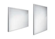 Lustra - Nimco Lustra - Lustro z oświetleniem LED, 90x70 cm, kwadratowe, aluminiowe ZP 13019 - miniaturka - grafika 1
