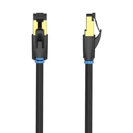 Kable miedziane - Kabel sieciowy kat.8 SFTP Vention IKABJ 5m czarny - miniaturka - grafika 1