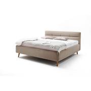Łóżka - Beżowe łóżko dwuosobowe ze stelażem i schowkiem Meise Möbel Lotte, 180x200 cm - miniaturka - grafika 1