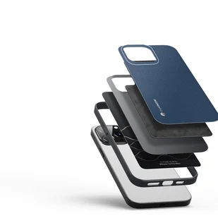 Dux Ducis Fino etui pokrowiec pokryty nylonowym materiałem iPhone 14 Pro niebieski - Etui i futerały do telefonów - miniaturka - grafika 2