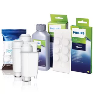 Zestaw Do Saeco Philips, AL-Inte+ 3 szt, Tabletki Czyszczące CA6704/10,  Odkamieniacz CA6700/00 250ml - Akcesoria i części do ekspresów do kawy - miniaturka - grafika 1