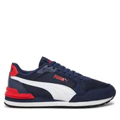 Buty dla chłopców - Sneakersy Puma St Runner v4 Mesh Jr 399876 02 Granatowy - miniaturka - grafika 1
