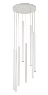 Sopel Koło lampa wisząca 8-punktowa biała 33629 - Lampy sufitowe - miniaturka - grafika 1