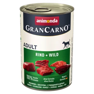 Animonda GranCarno Dorosłe Dziczyzna Plus 400g 1113 - Mokra karma dla psów - miniaturka - grafika 5