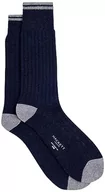 Skarpetki męskie - Hackett London Skarpety męskie, halowe, supermiękkie, Niebieski (granatowy), Large - miniaturka - grafika 1