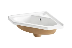 Umywalka ceramiczna narożna 40 cm, - Meble łazienkowe - miniaturka - grafika 1