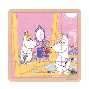 Drewniane Puzzle,16 el. Muminki - Figle - Puzzle - miniaturka - grafika 1
