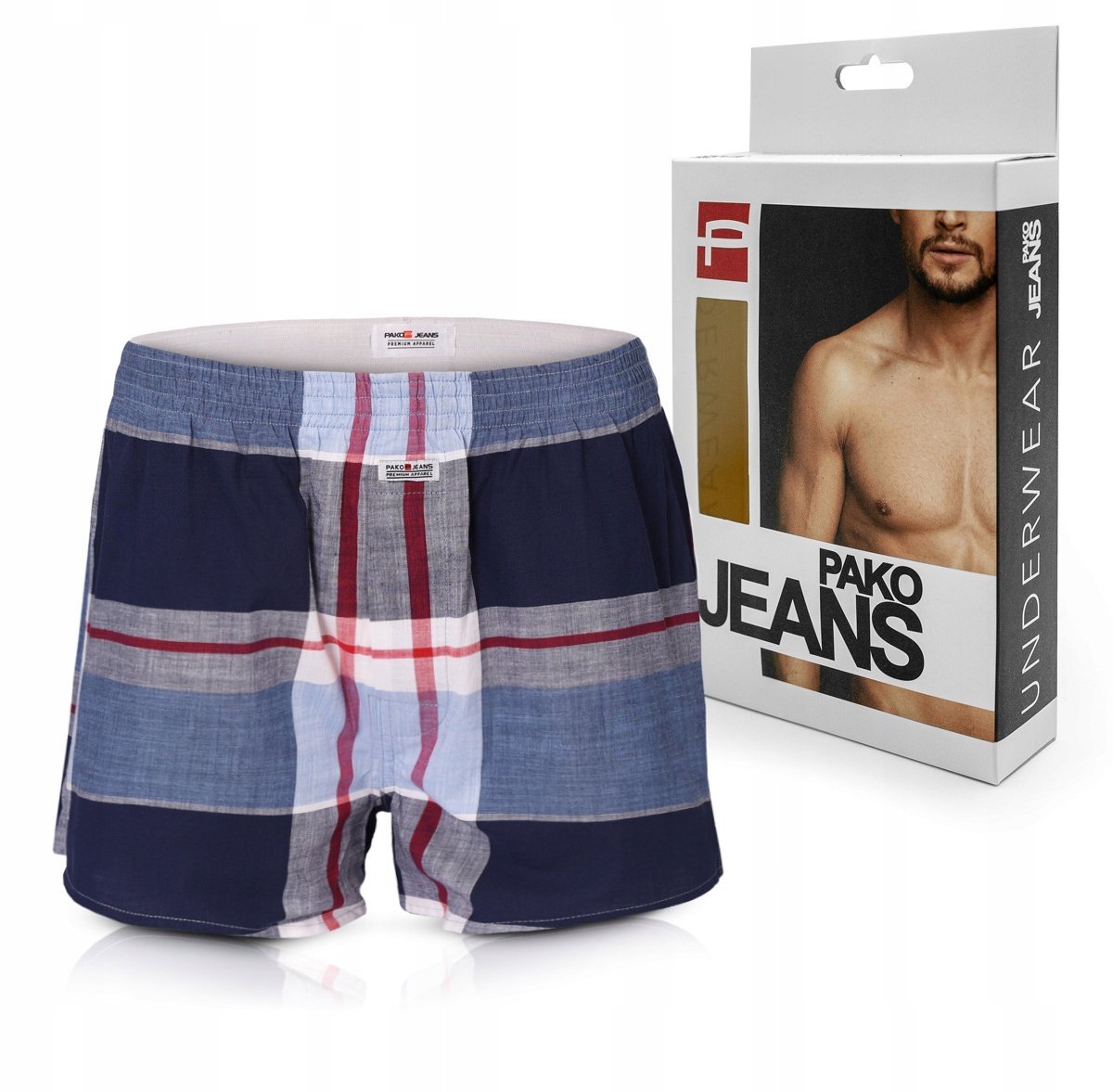 Bokserki Luźne Męskie z Rozcięciem Wygodna Piżama Prezent dla Niego Pudełko