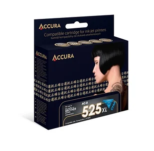 Accura ink Brother LC525C zamiennik XXL - Tusze zamienniki - miniaturka - grafika 1