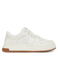 Buty dla chłopców - Sneakersy Calvin Klein Jeans Low Cut Lace-Up Sneaker V3X9-82093-1697 M Biały - miniaturka - grafika 1