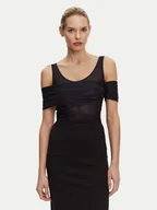 Body - PINKO Body Bella 104832 A2H1 Czarny Regular Fit - miniaturka - grafika 1