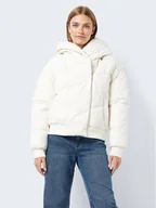 Kurtki damskie - Noisy May Kurtka zimowa 27026539 Écru Regular Fit - miniaturka - grafika 1